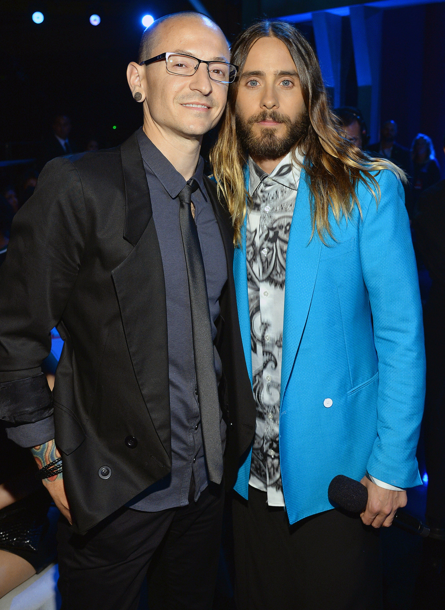 Chester Bennington and Jared Leto