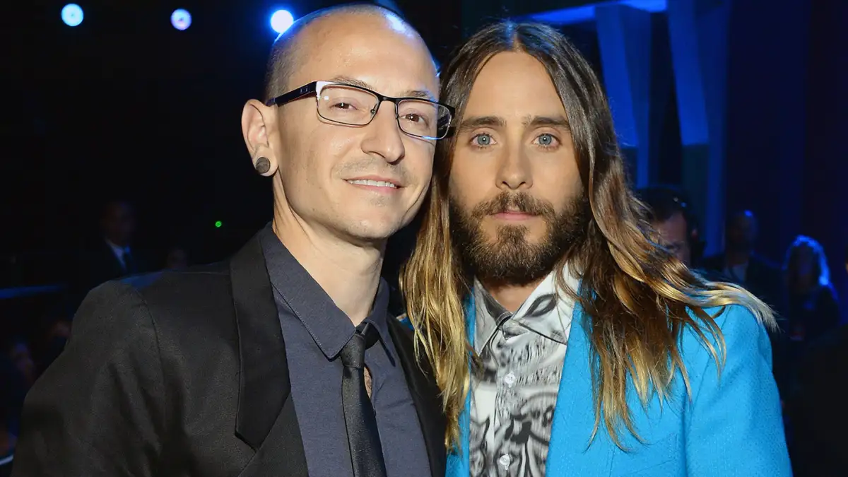 Chester Bennington and Jared Leto
