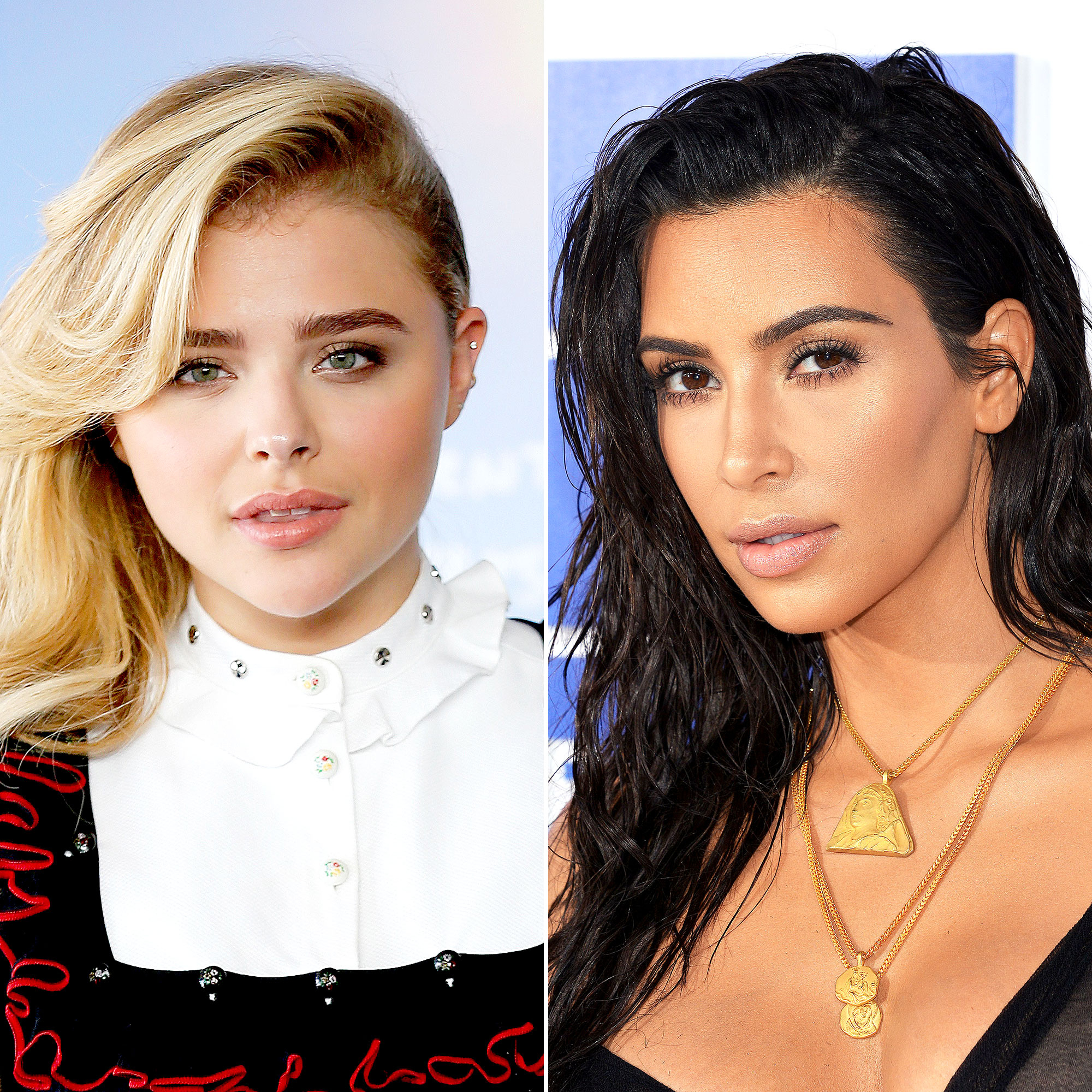 Chloe Grace Moretz and Kim Kardashian