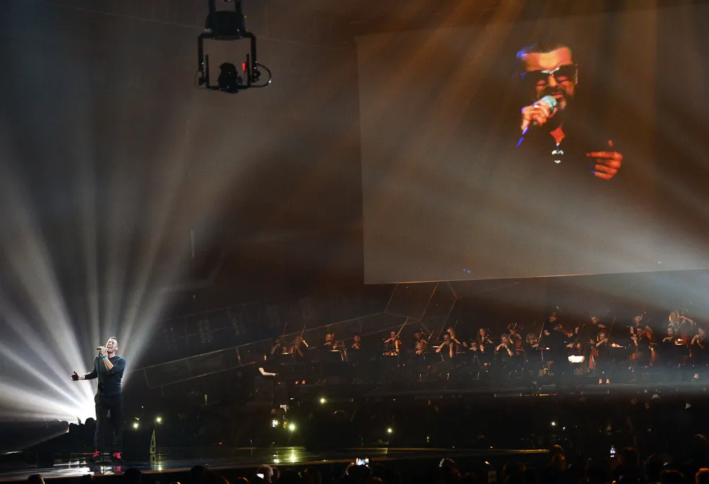 Chris Martin Brit Awards George Michael tribute