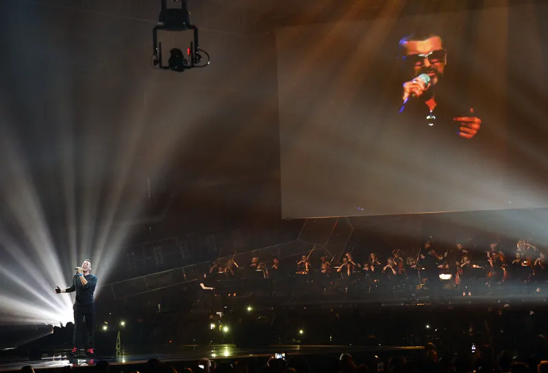 Chris Martin Brit Awards George Michael tribute