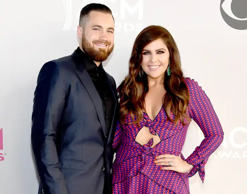 Chris Tyrrell and Hillary Scott of Lady Antebellum attend the 52nd Academy of Country Music Awards at Toshiba Plaza on April 2, 2017 in Las Vegas, Nevada.