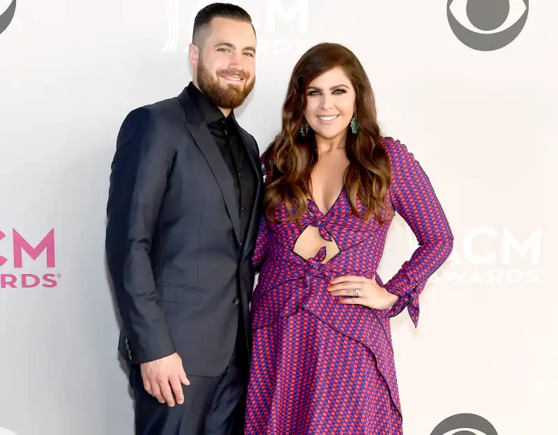 Chris Tyrrell and Hillary Scott of Lady Antebellum attend the 52nd Academy of Country Music Awards at Toshiba Plaza on April 2, 2017 in Las Vegas, Nevada.