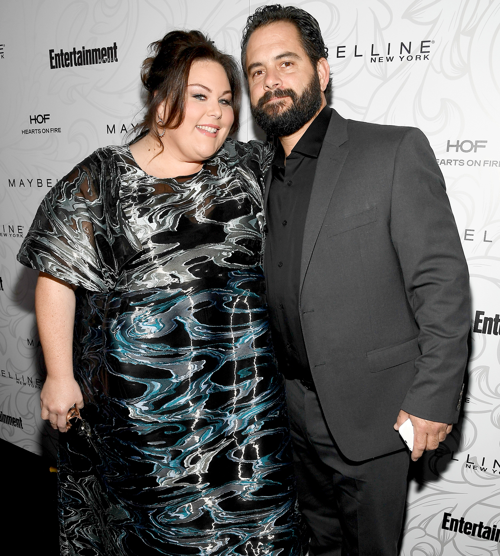 Chrissy Metz and Josh Stancil attends the Entertainment Weekly Celebration of SAG Award Nominees sponsored by Maybelline New York at Chateau Marmont on January 28, 2017 in Los Angeles, California.