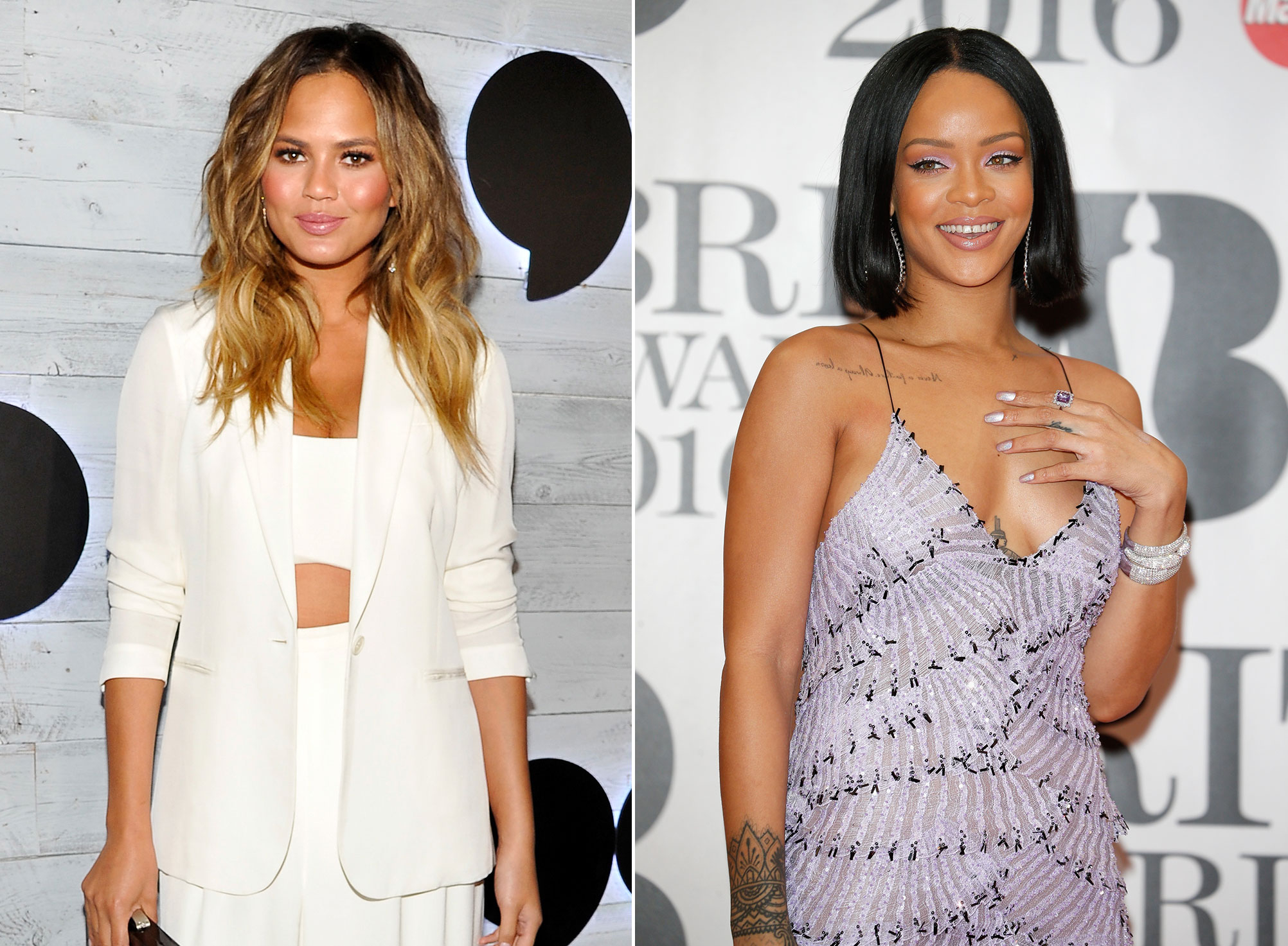 Rihanna Chrissy Teigen