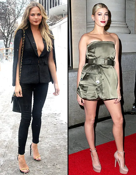 Chrissy Teigen and Hailey Baldwin