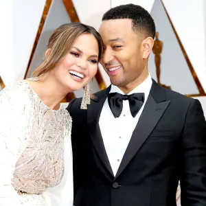 Chrissy Teigen and John Legend arrive at the 89th Annual Academy Awards at Hollywood & Highland Center on February 26, 2017 in Hollywood, California.