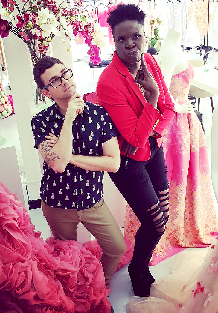 Christian Siriano and Leslie Jones