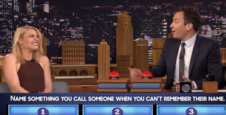 Claire Danes drops the F-bomb during a game of 'Family Feud'