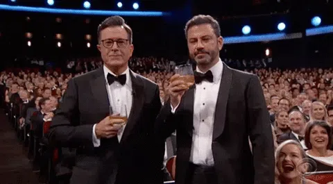 Colbert and Kimmel
