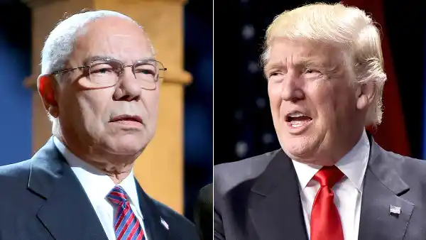 General Colin Powell and Donald Trump