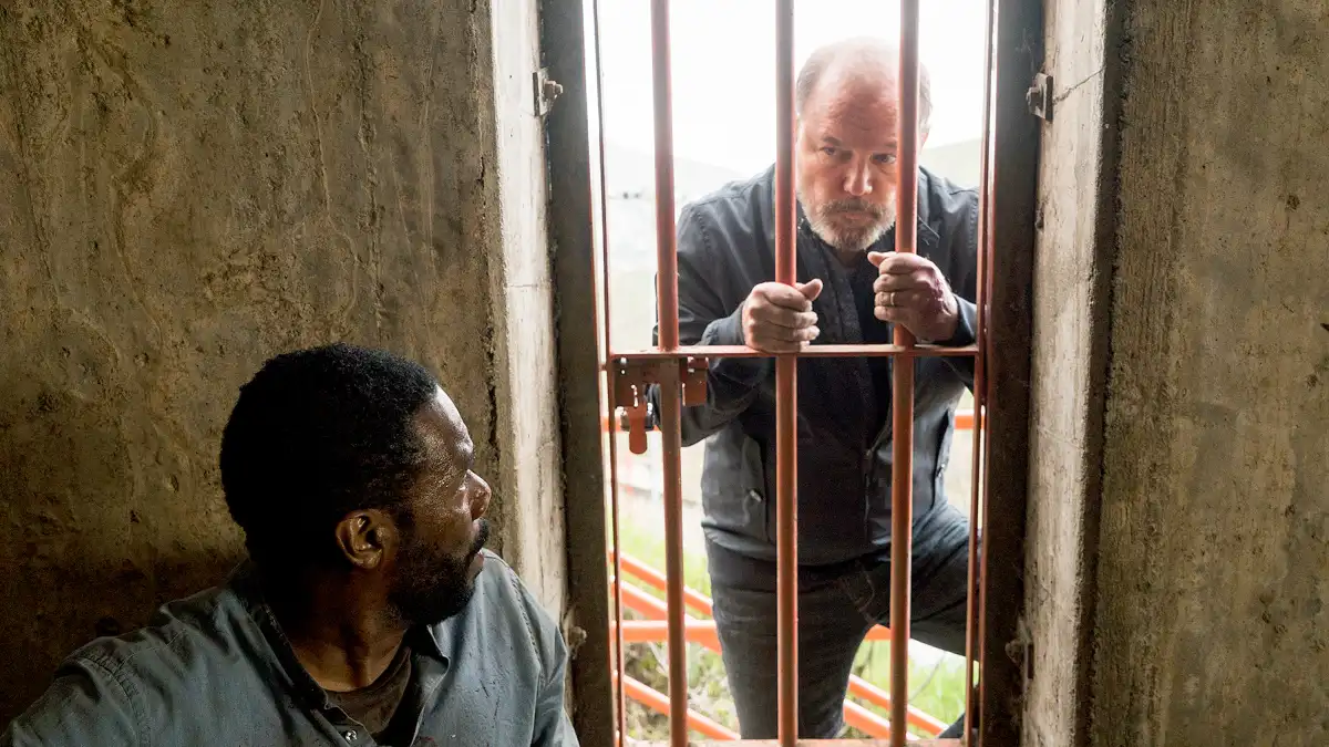 Colman Domingo as Victor Strand and Ruben Blades as Daniel Salazar
