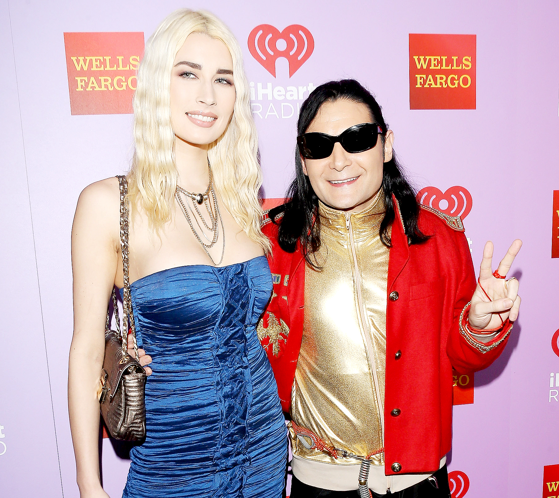 Corey Feldman and Courtney Anne arrive at the iHeart80s Party 2016 held at The Forum on February 20, 2016 in Inglewood, California.