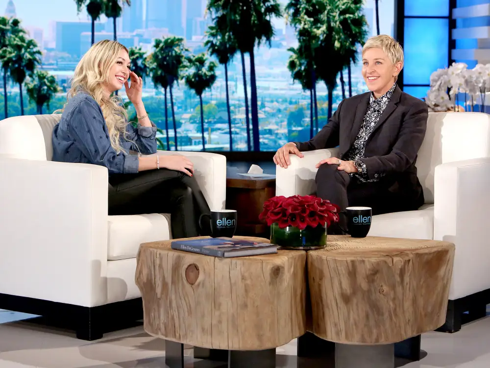 Corinne and Ellen DeGeneres