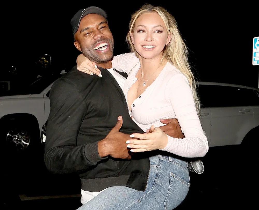 Corinne Olympios and DeMario Jackson reunite on August 30, 2017.