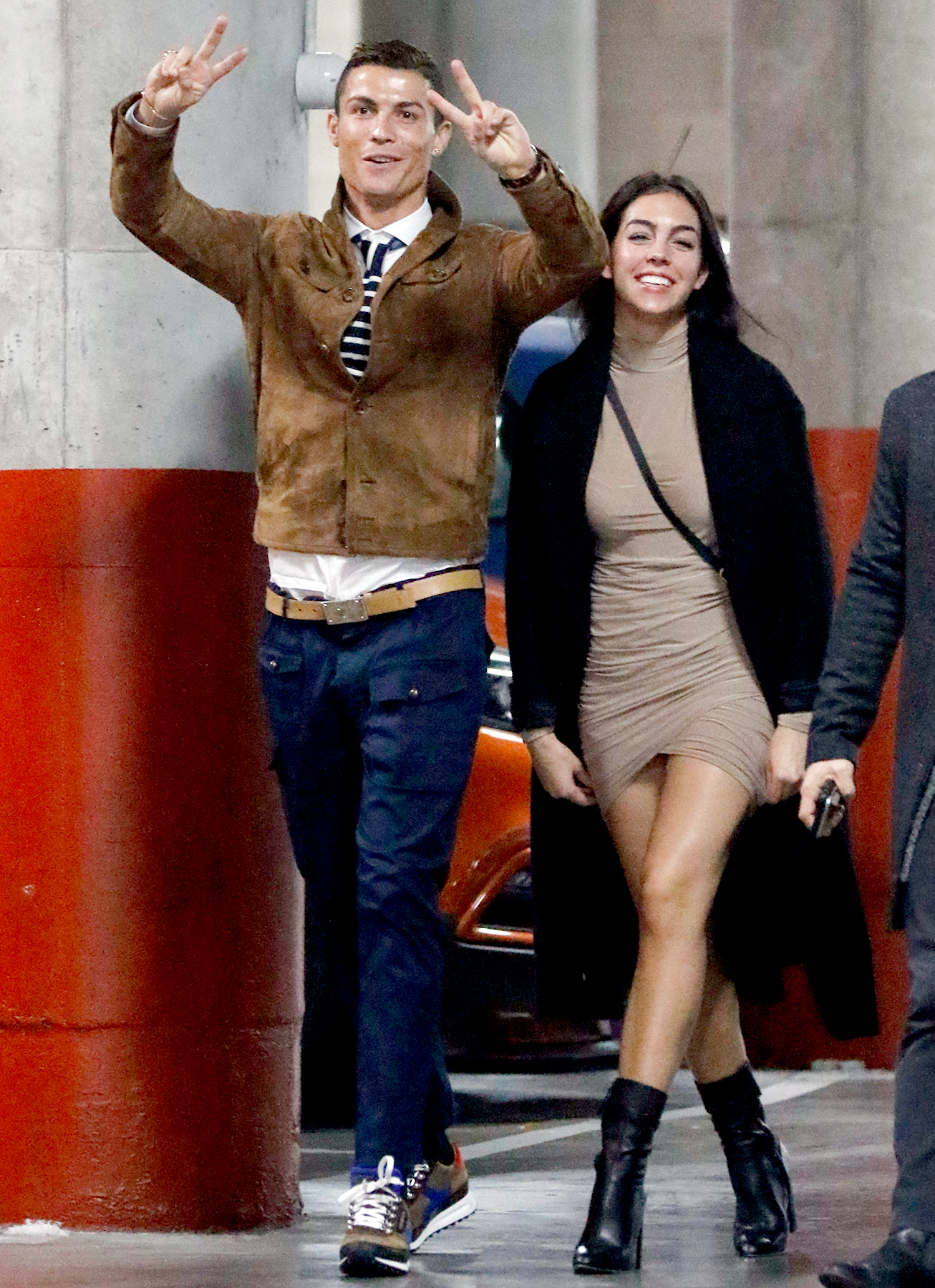 Cristiano Ronaldo and his girlfriend Georgina Rodriguez attending Alejandro Sanz's concert on December 5, 2016 in Madrid, Spain.