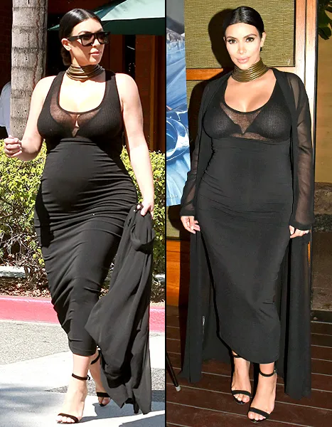 Kim Kardashian - going to event/split inside event