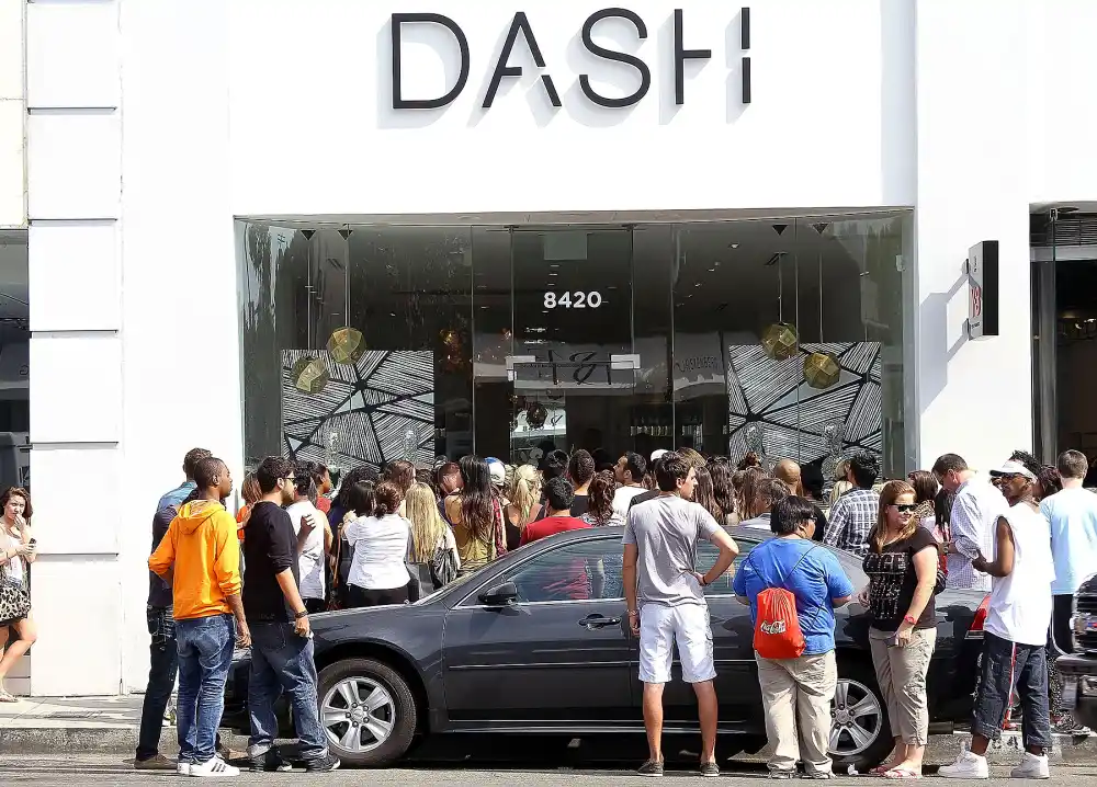 Paparazzi are seen outside at the Kardashian store on July 14, 2012 in Los Angeles, California.