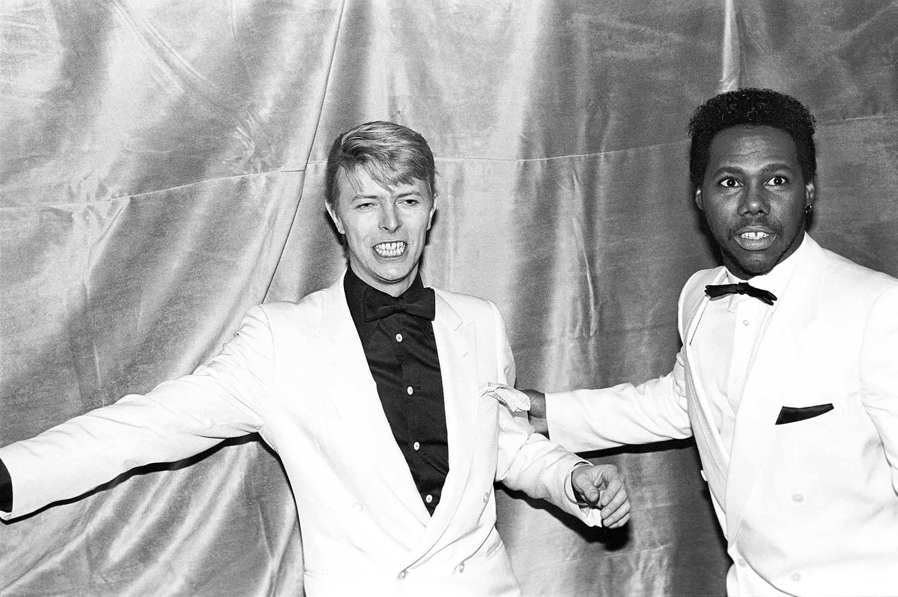 David Bowie and Nile Rodgers in 1983