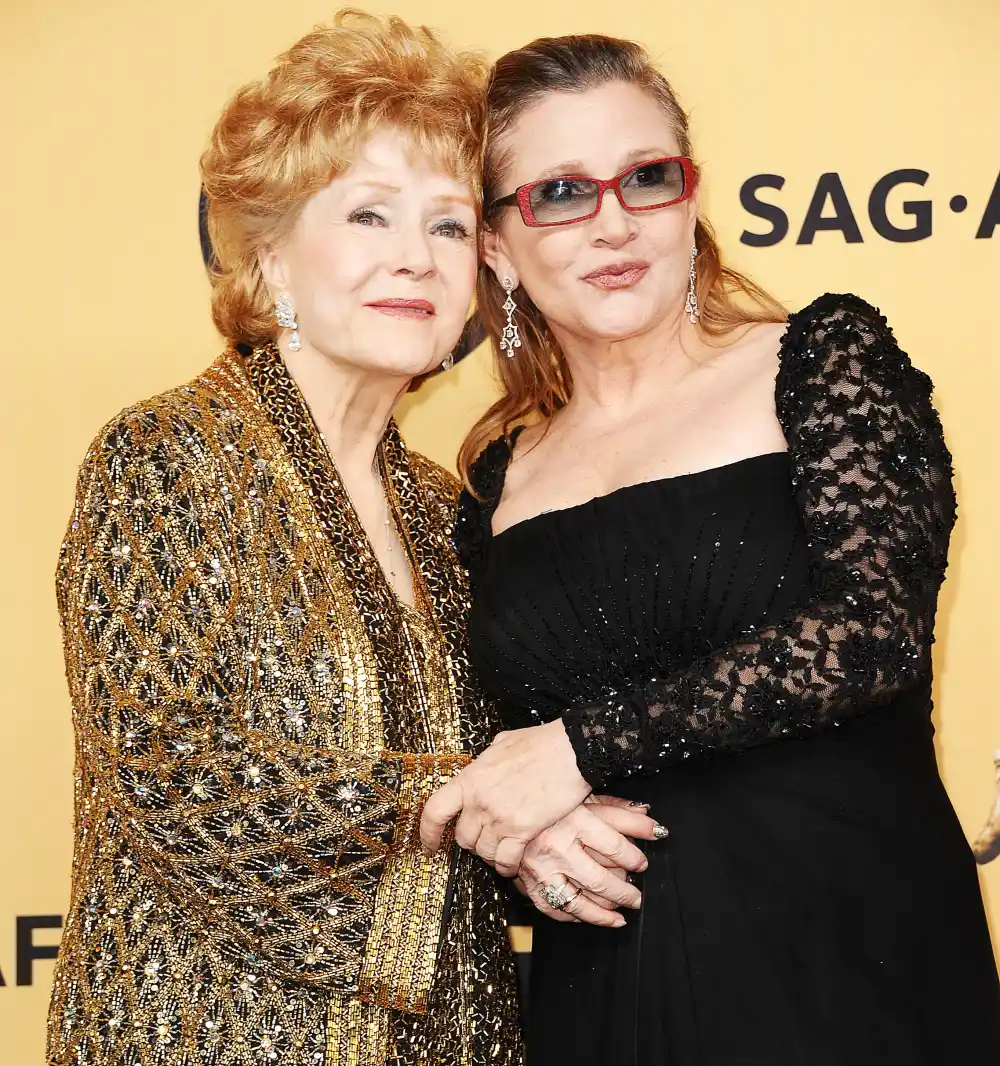 Debbie Reynolds and Carrie Fisher