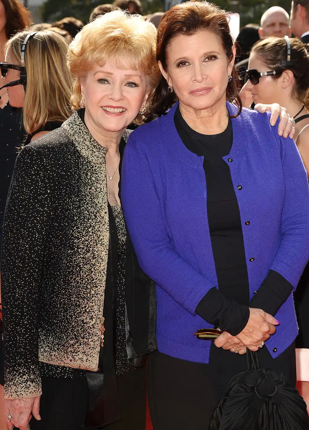 Debbie Reynolds and Carrie Fisher