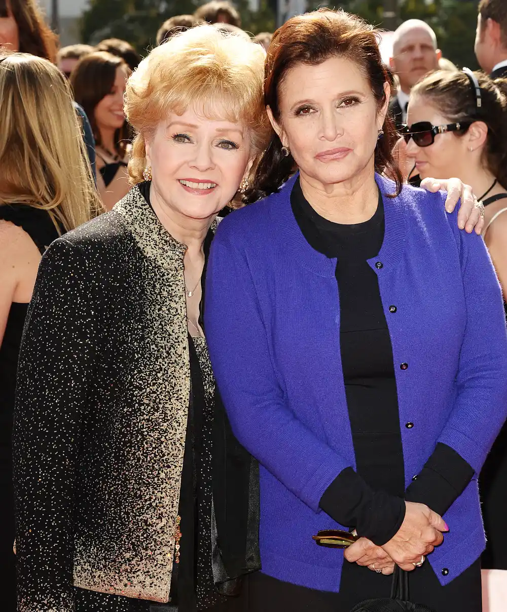 Debbie Reynolds and Carrie Fisher