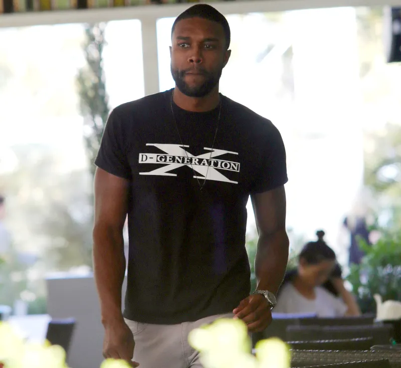 DeMario Jackson is seen here eating lunch in Wesy Hollywood June 13, 2017.