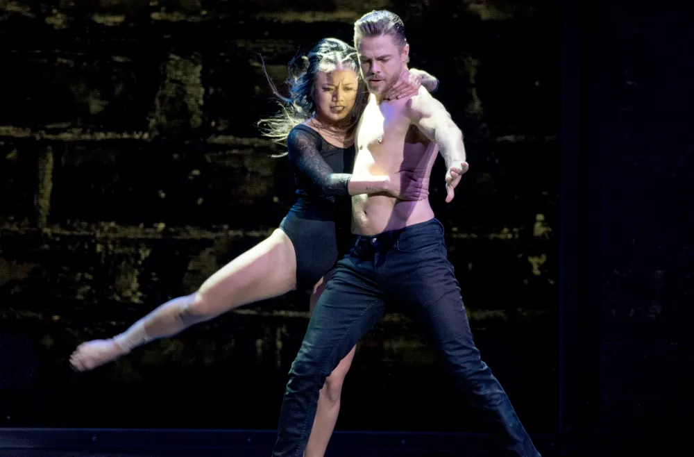 Derek Hough performs at the 'Julianne and Derek Hough: MOVE - Beyond - Live On Tour' at Radio City Music Hall on May 6, 2017 in New York City.