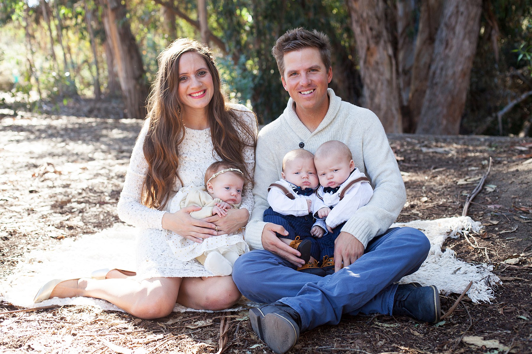 Desiree Fortin, Ryan Fortin, and Charlize, Jax and Sawyer