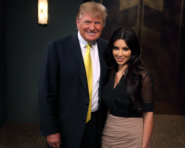 Donald Trump and Kim Kardashian