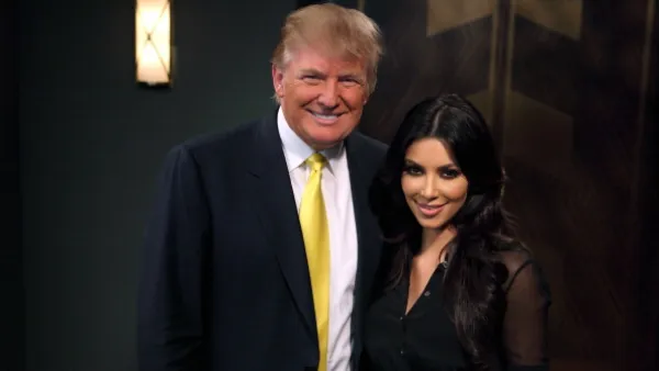 Donald Trump and Kim Kardashian