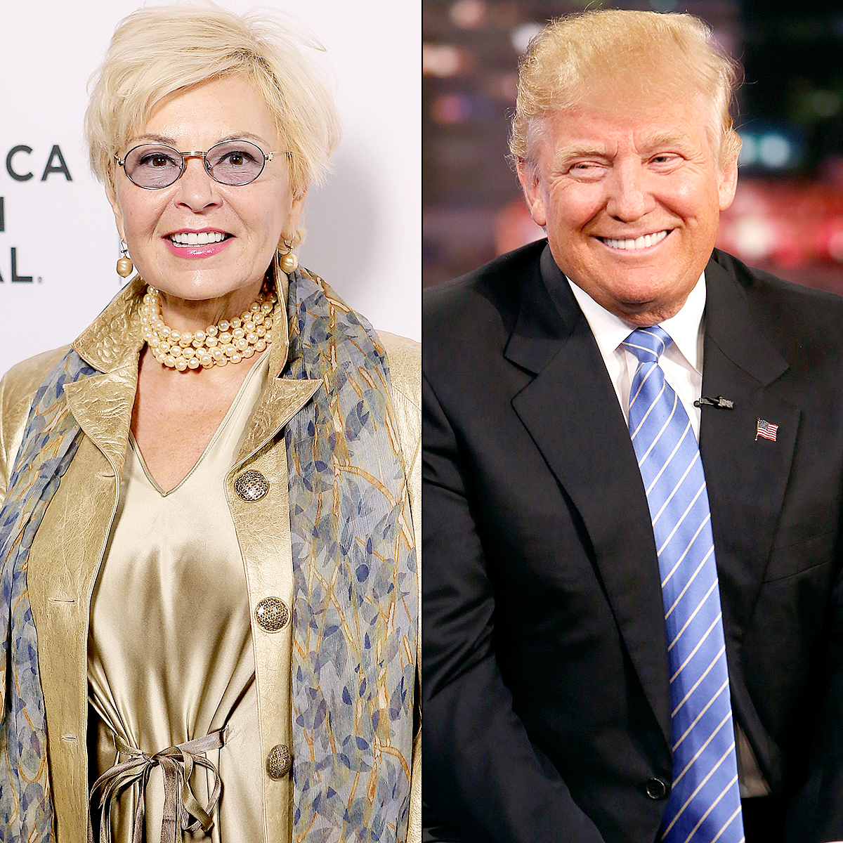 Roseanne Barr and Donald Trump