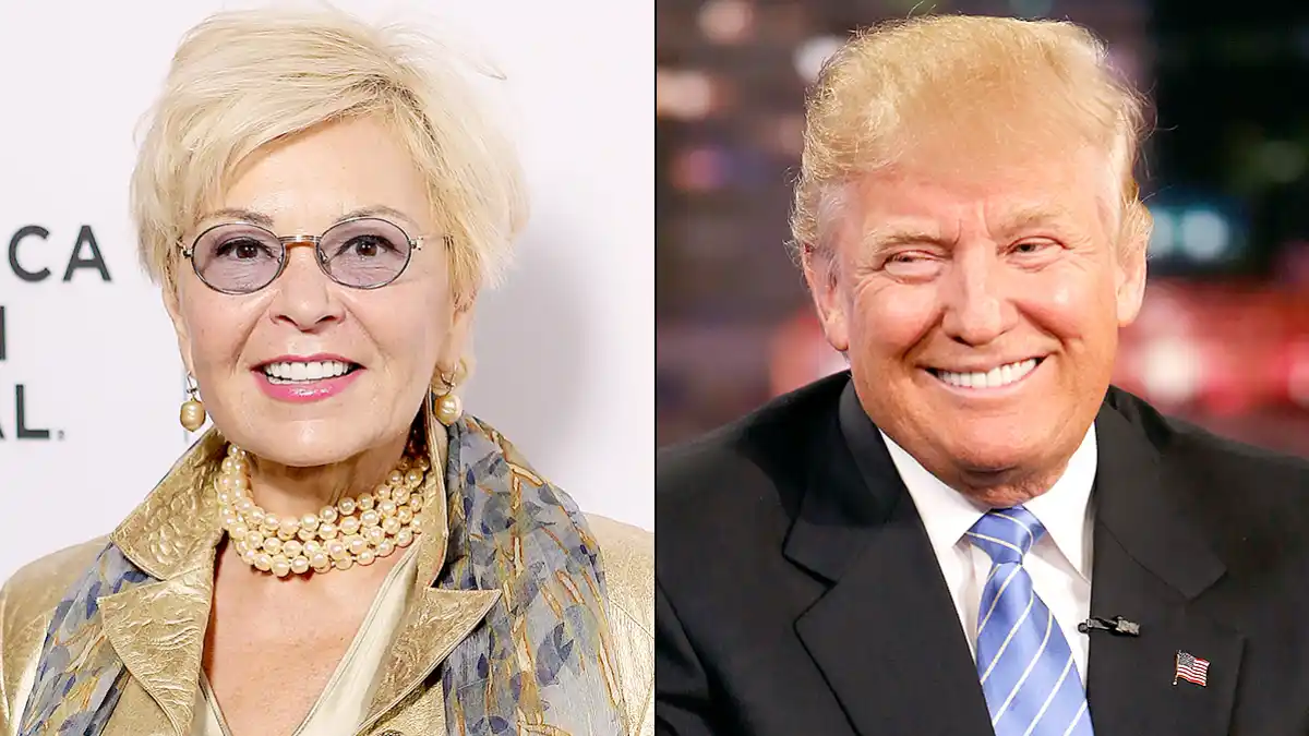Roseanne Barr and Donald Trump