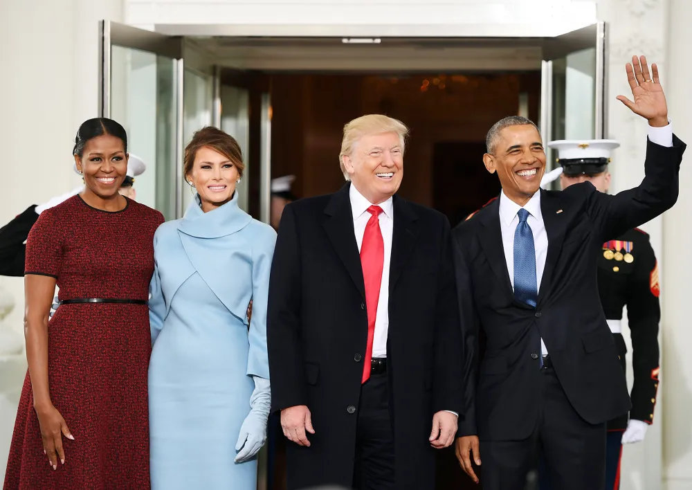 Michelle Melania Donald Trump Barack Obama