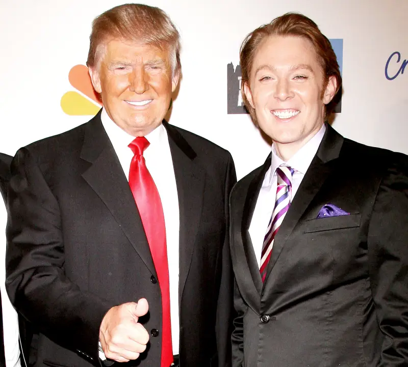 Donald Trump and Clay Aiken attend the "Celebrity Apprentice" Live Finale at American Museum of Natural History on May 20, 2012 in New York City.