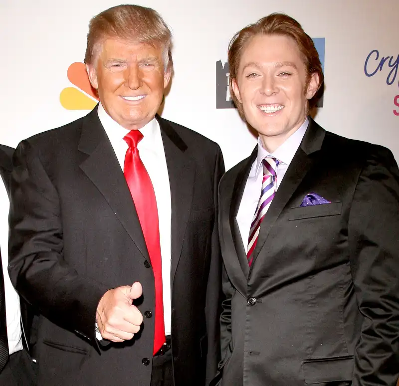 Donald Trump and Clay Aiken attend the "Celebrity Apprentice" Live Finale at American Museum of Natural History on May 20, 2012 in New York City.