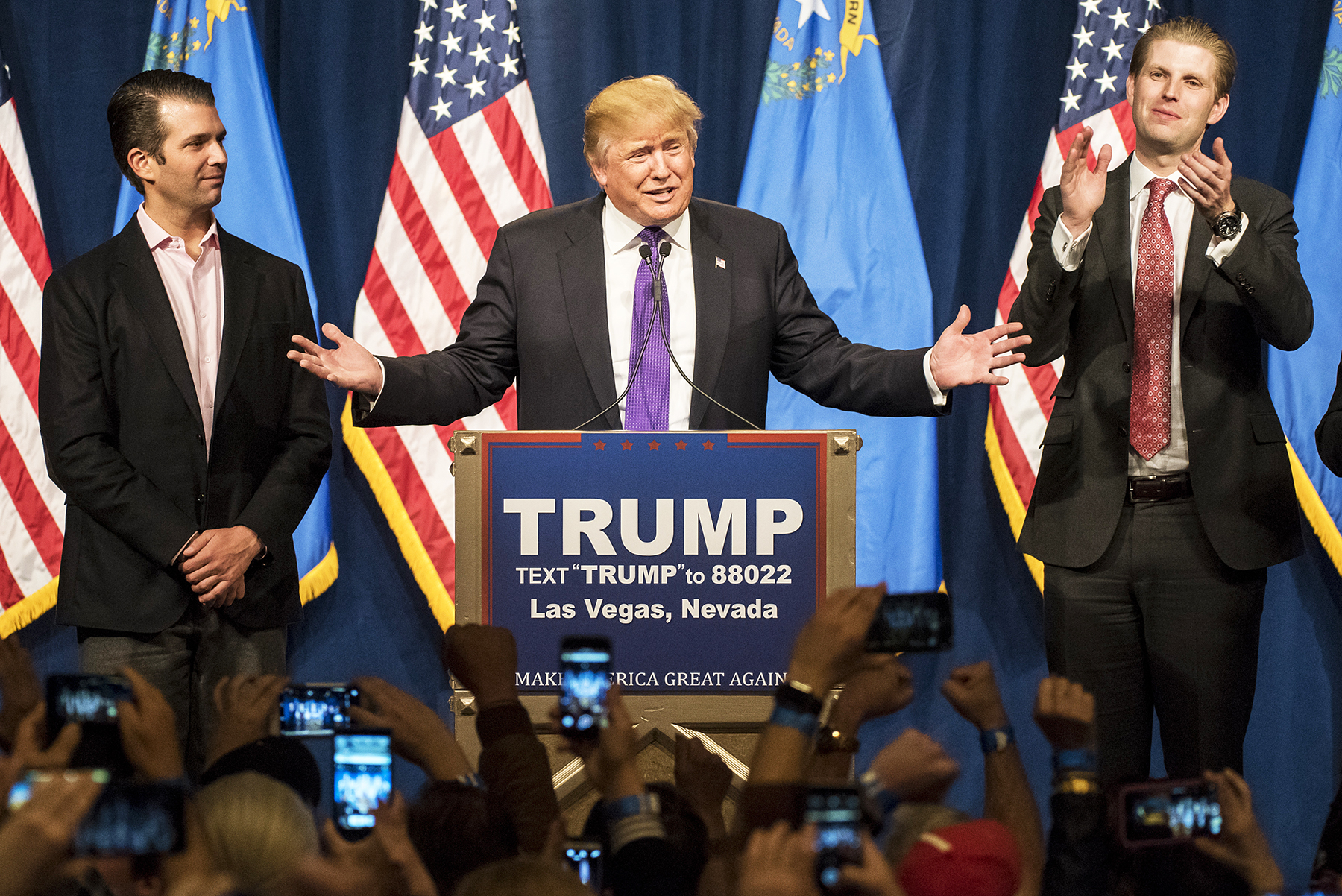 Donald Trump and son Eric