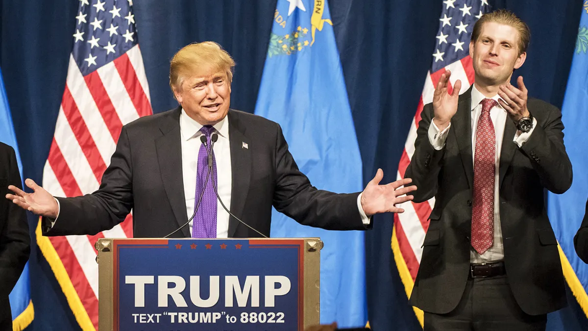 Donald Trump and son Eric