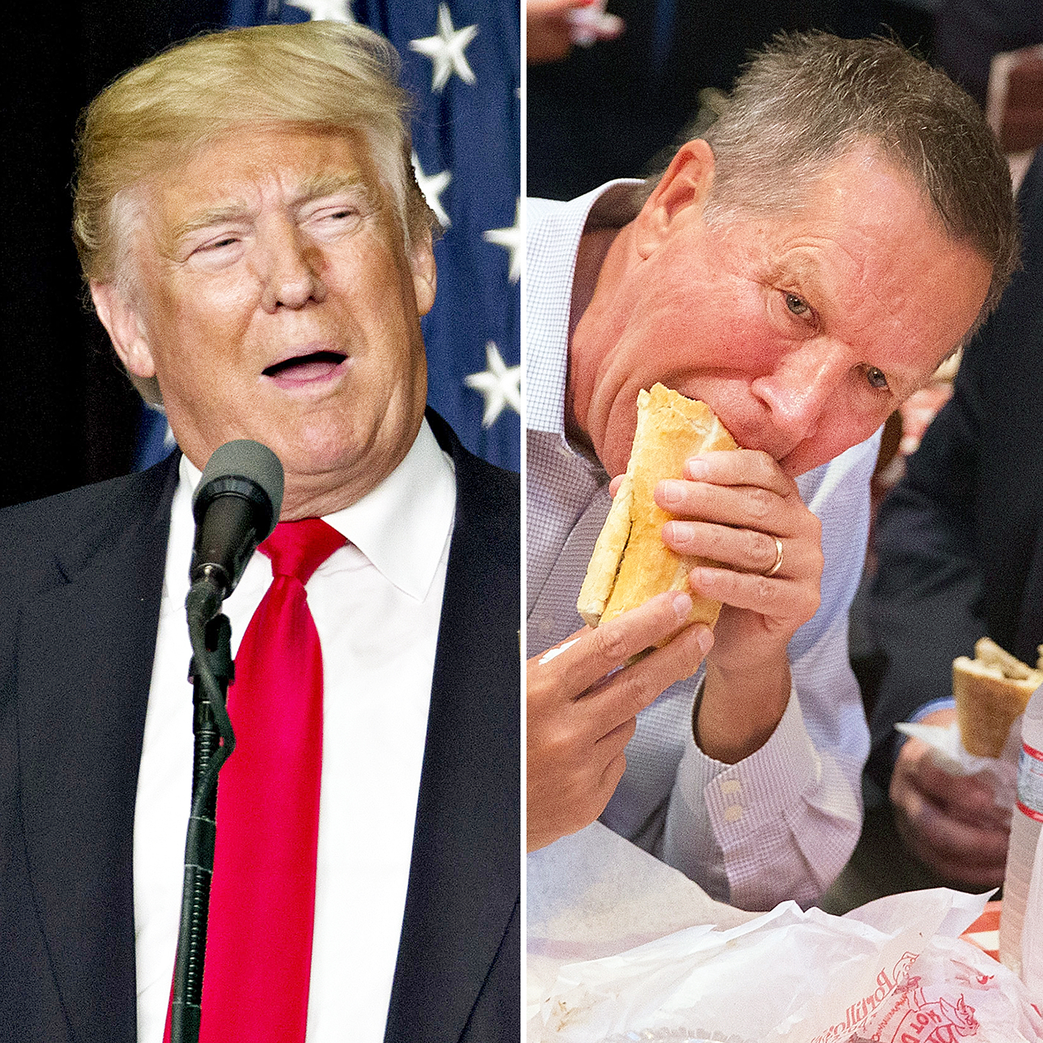Donald Trump and John Kasich