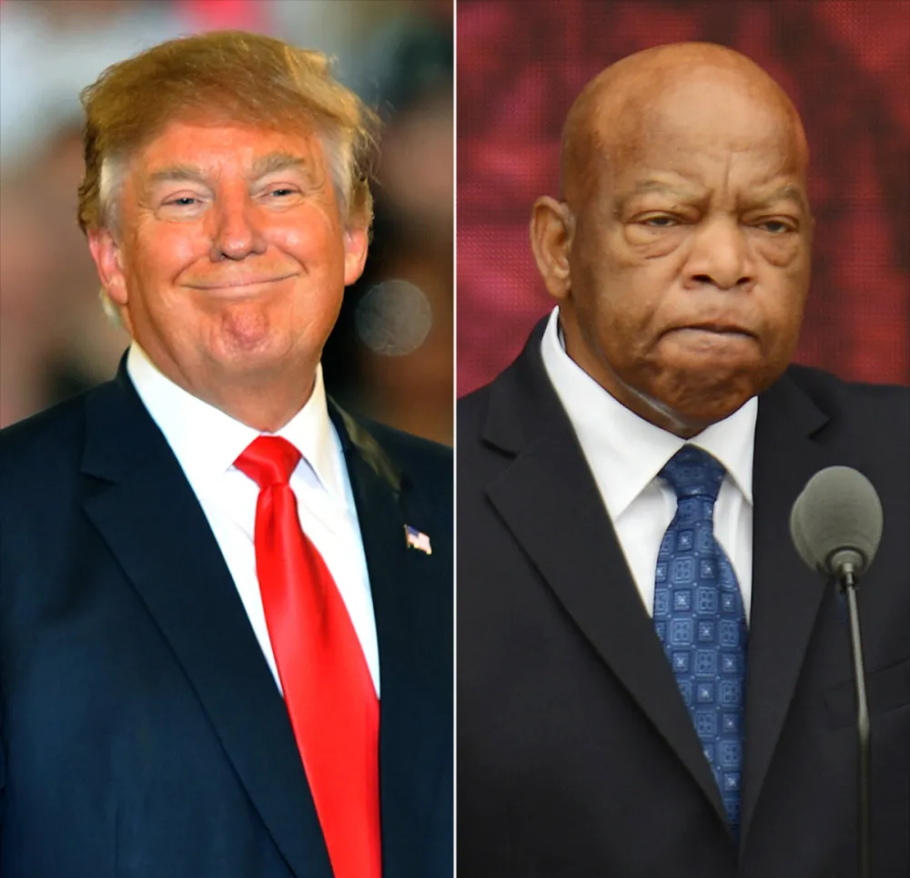 Donald Trump and John Lewis