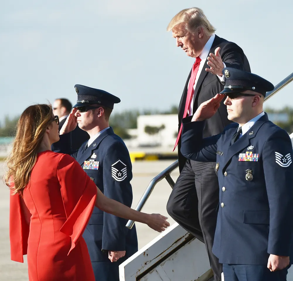 Melania Trump and Donald Trump