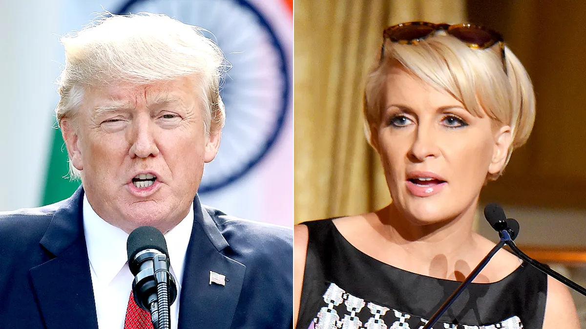 Donald Trump and Mika Brzezinski