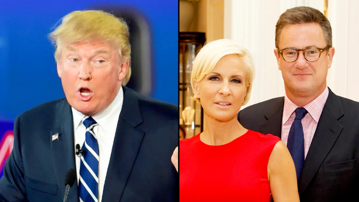 Donald Trump, Joe Scarborough and Mika Brzezinski