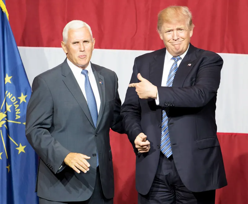Mike Pence and Donald Trump