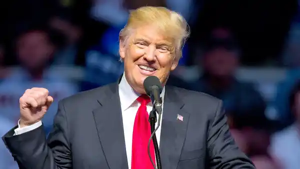 Presidential candidate Donald Trump speaks during a campaign rally at Indiana State Fairgrounds on April 27,2016 in Indianapolis, Indiana.