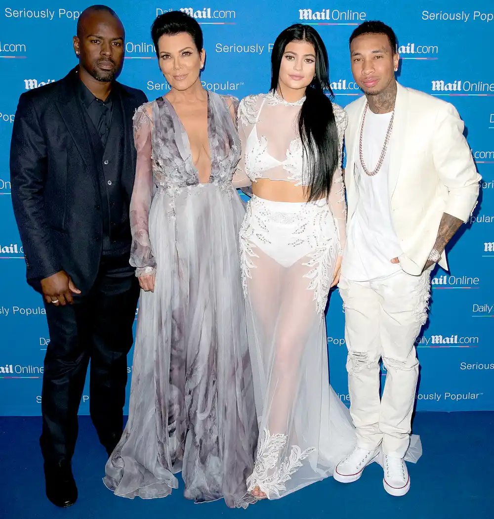 Corey Gamble, Kris Jenner, Kylie Jenner and Tyga