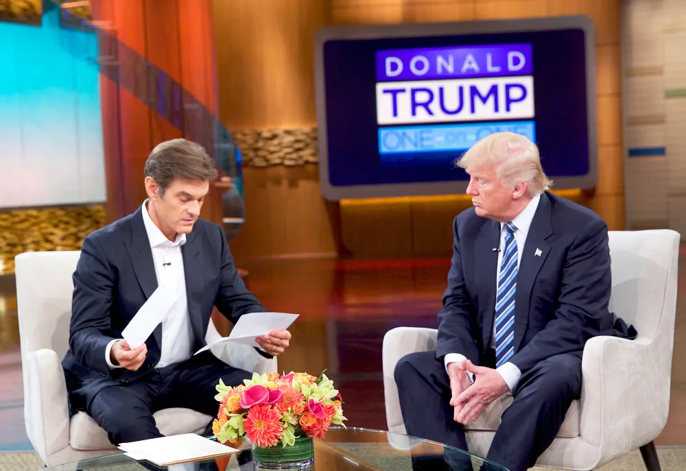 Dr. Oz and Donald Trump