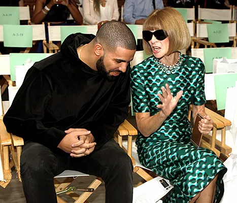 Drake and Anna Wintour - NYFW (talking)