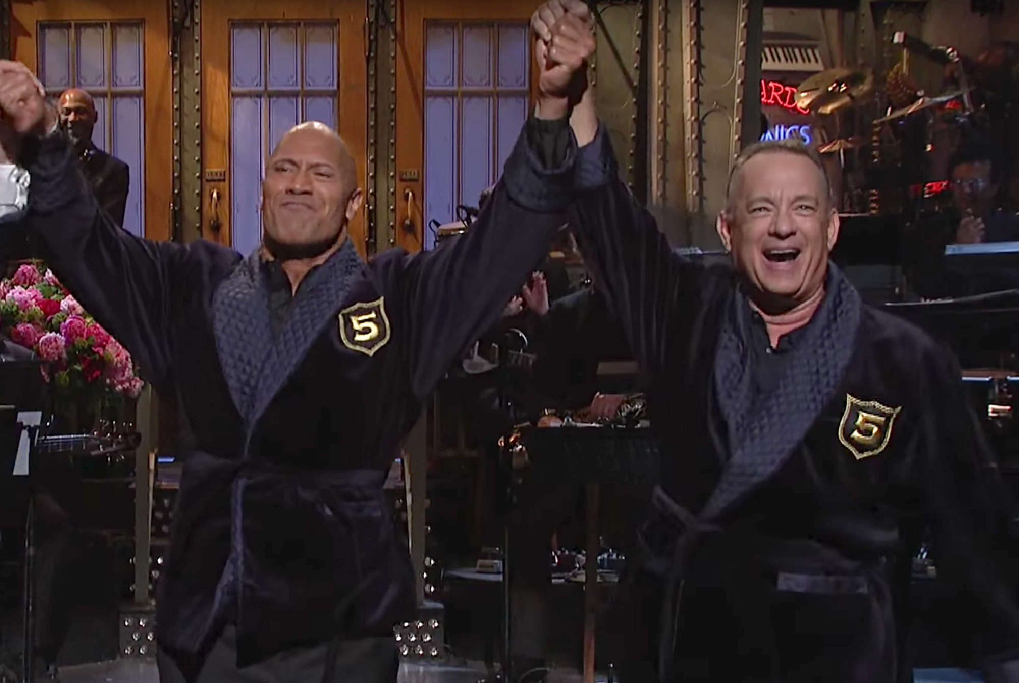 Dwayne Johnson and Tom Hanks