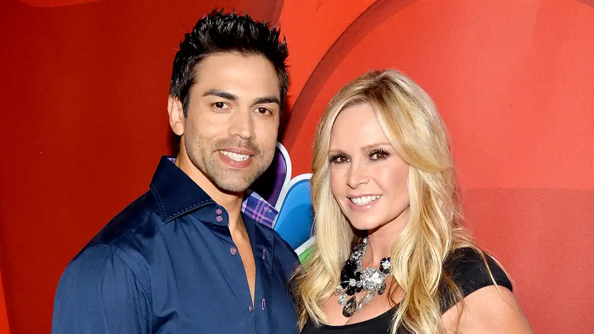 Eddie and Tamra Judge arrive at the 2013 Television Critics Association's Summer Press Tour.